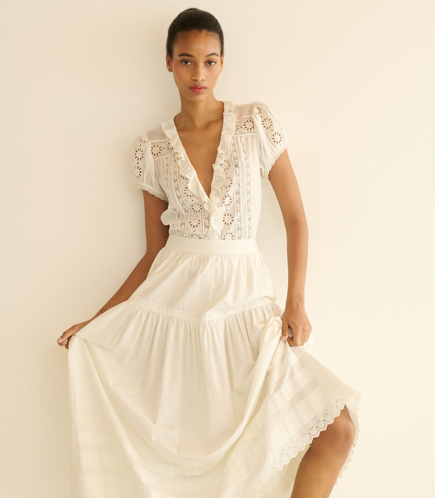 CLAIRETTE TOP -- SALT