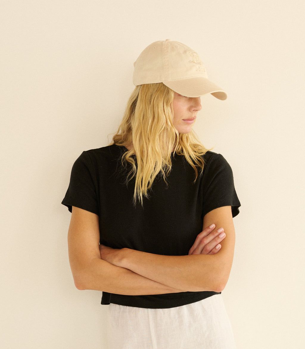 CLARO BASEBALL HAT -- CREAM COTTON