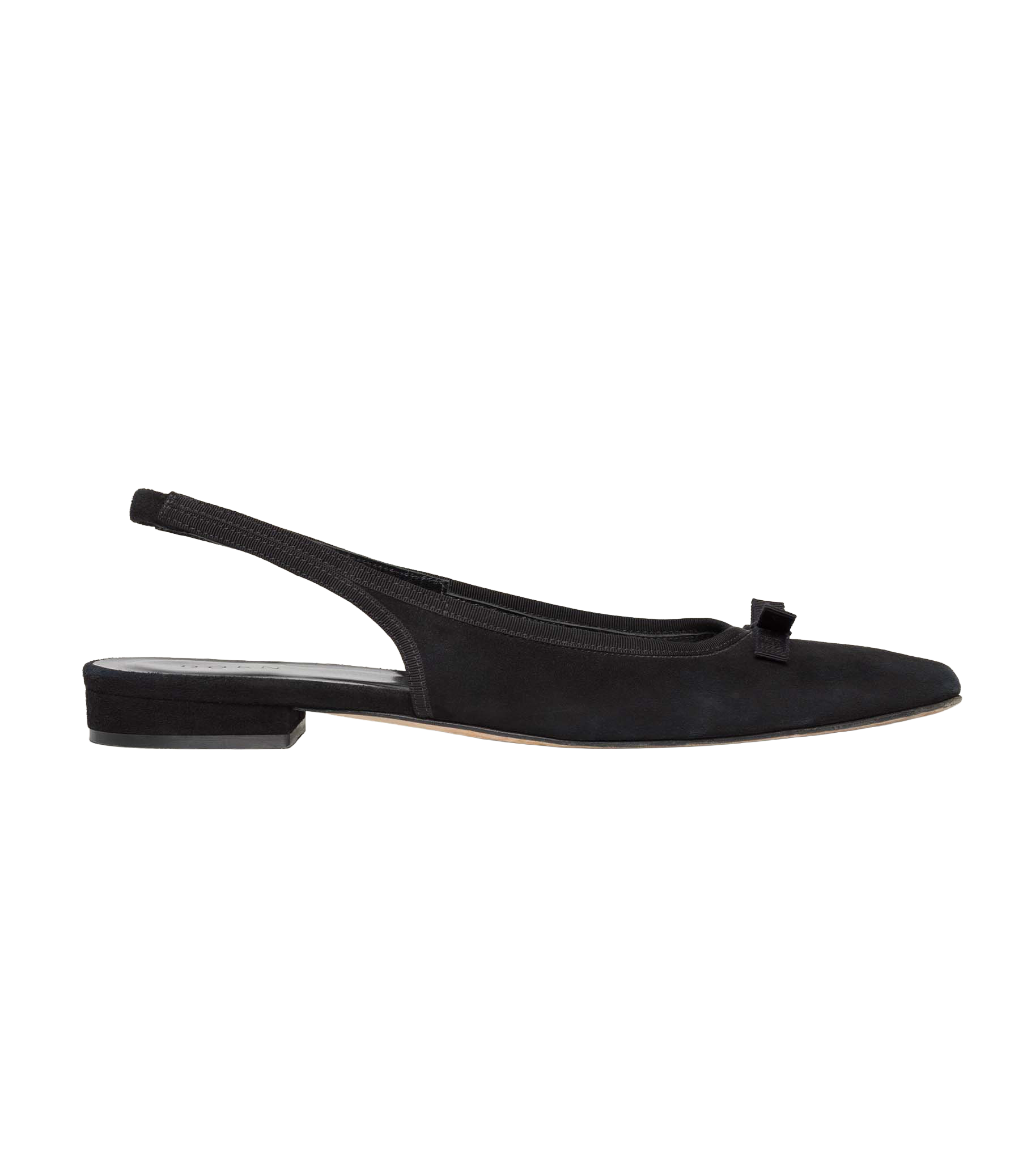 COSSIMA SLINGBACK -- BLACK SUEDE