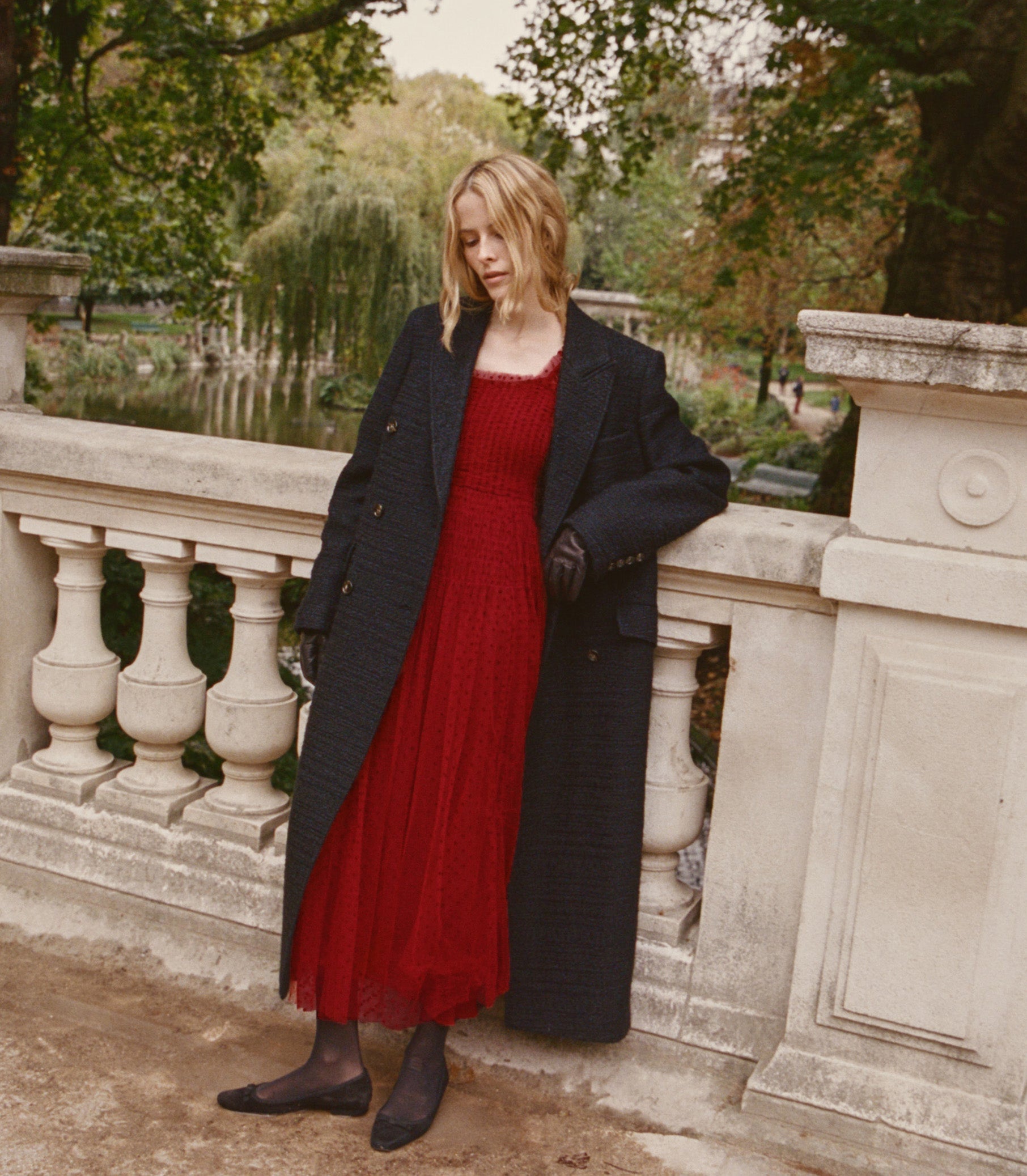 PAMELINA DRESS -- ROSSO