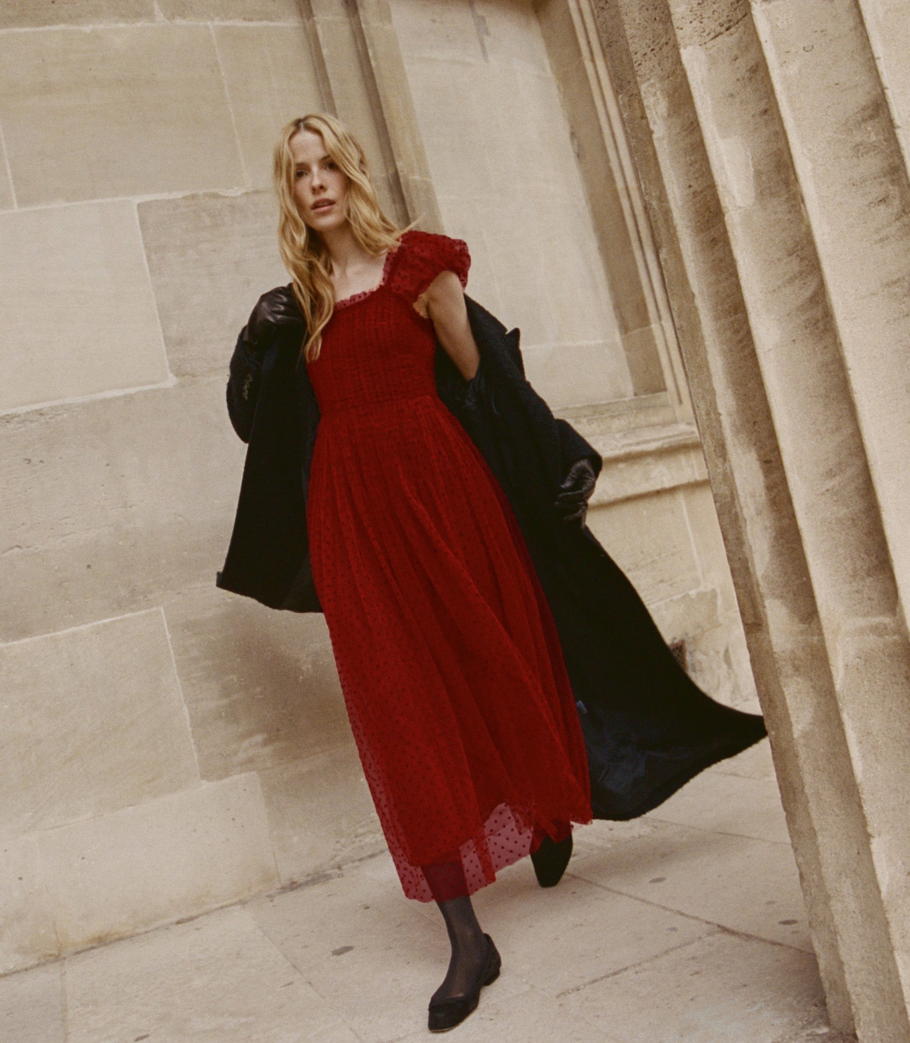 PAMELINA DRESS -- ROSSO