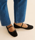 ELENI MARY JANE -- BLACK SUEDE