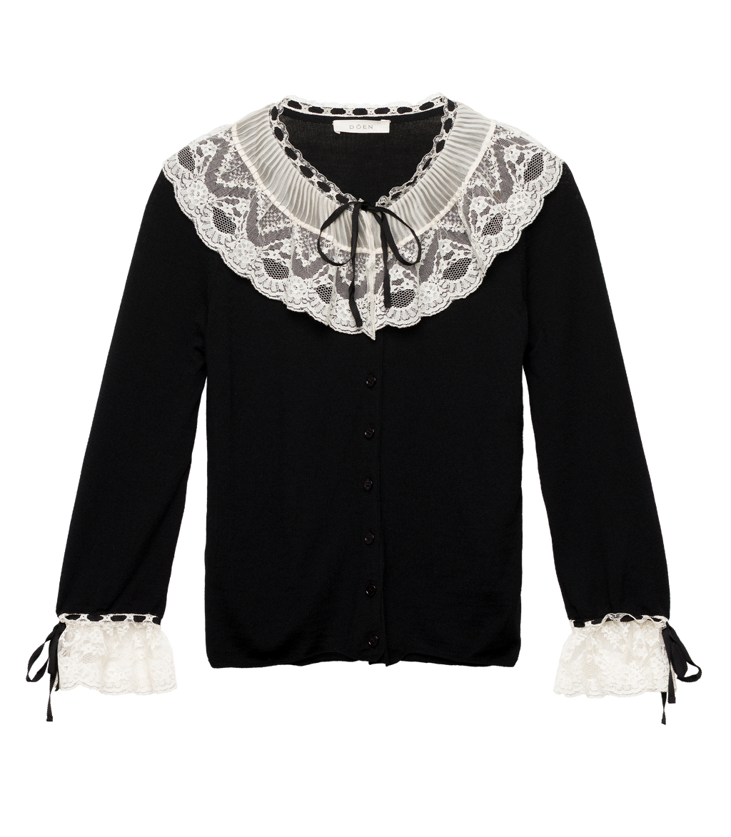 EMILIENNE CARDIGAN -- BLACK