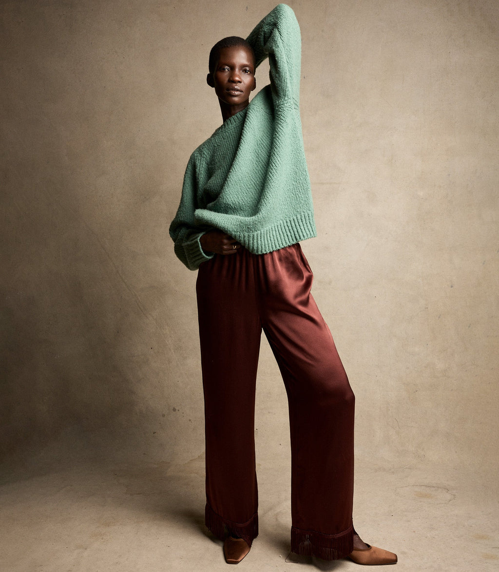 IVA SWEATER -- VALLEY GREEN