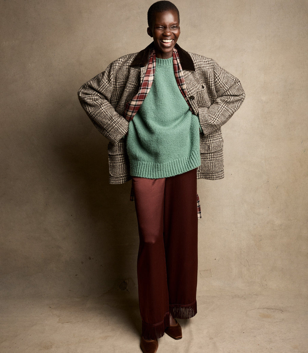 IVA SWEATER -- VALLEY GREEN