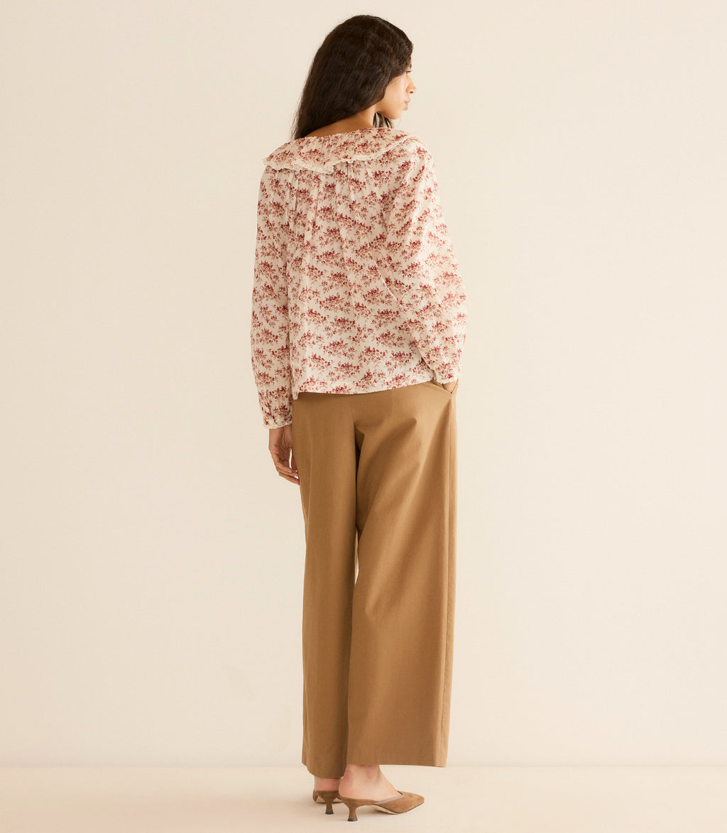 JEAN TOP -- IVORY ROSIER FLORAL