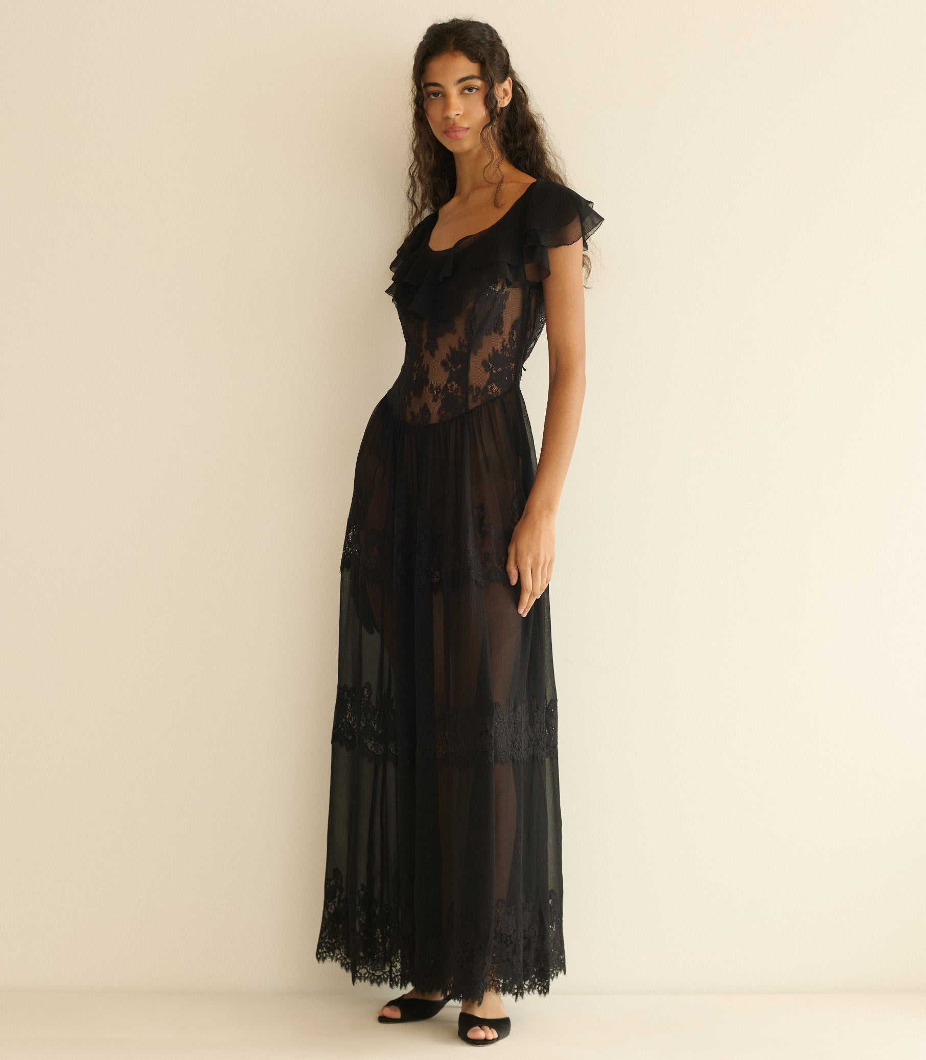 JOYELLE DRESS -- BLACK