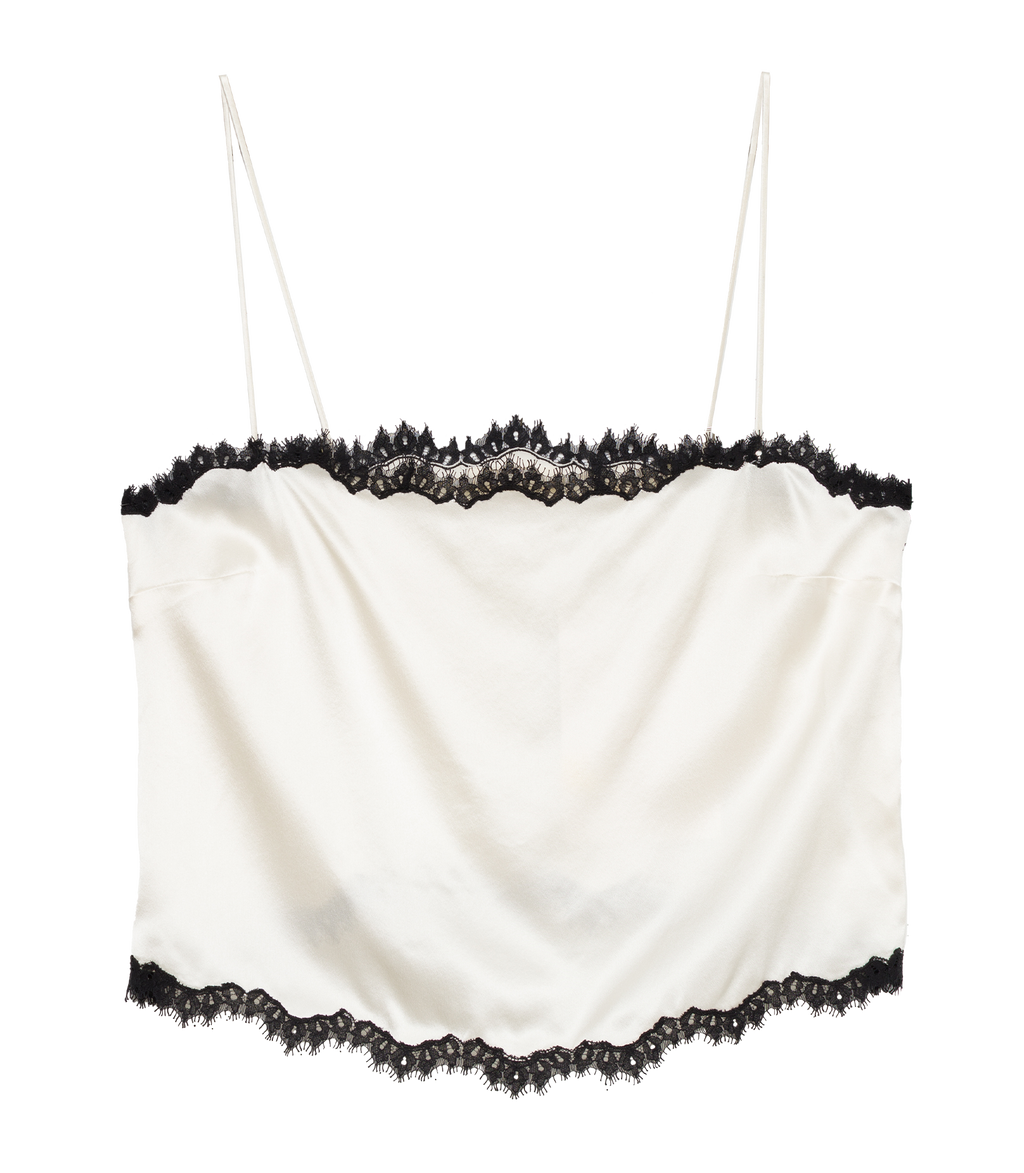 LOURE TOP -- SEA SALT ET NOIR