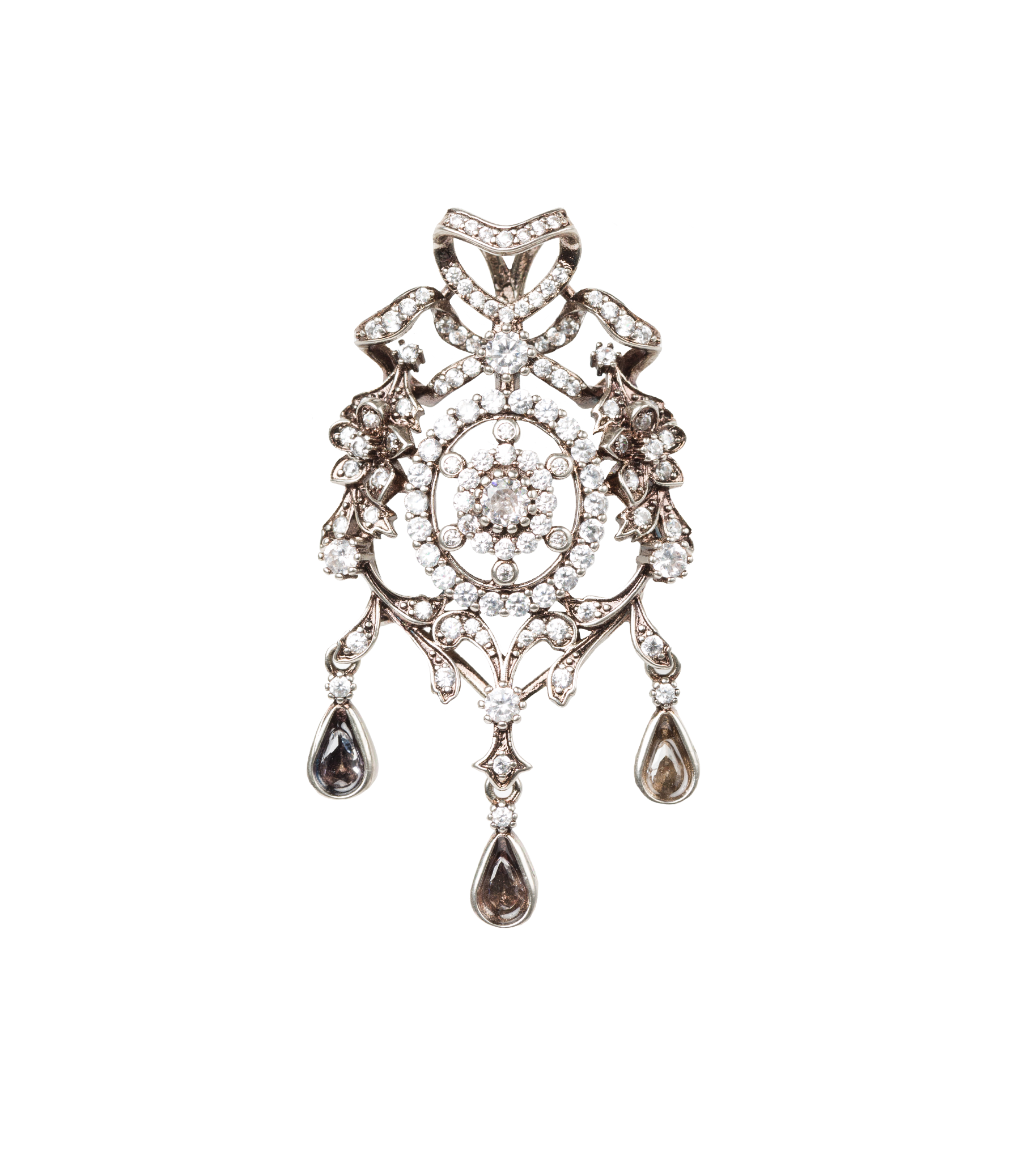 LUMINA BROOCH -- ANTIQUE NICKEL