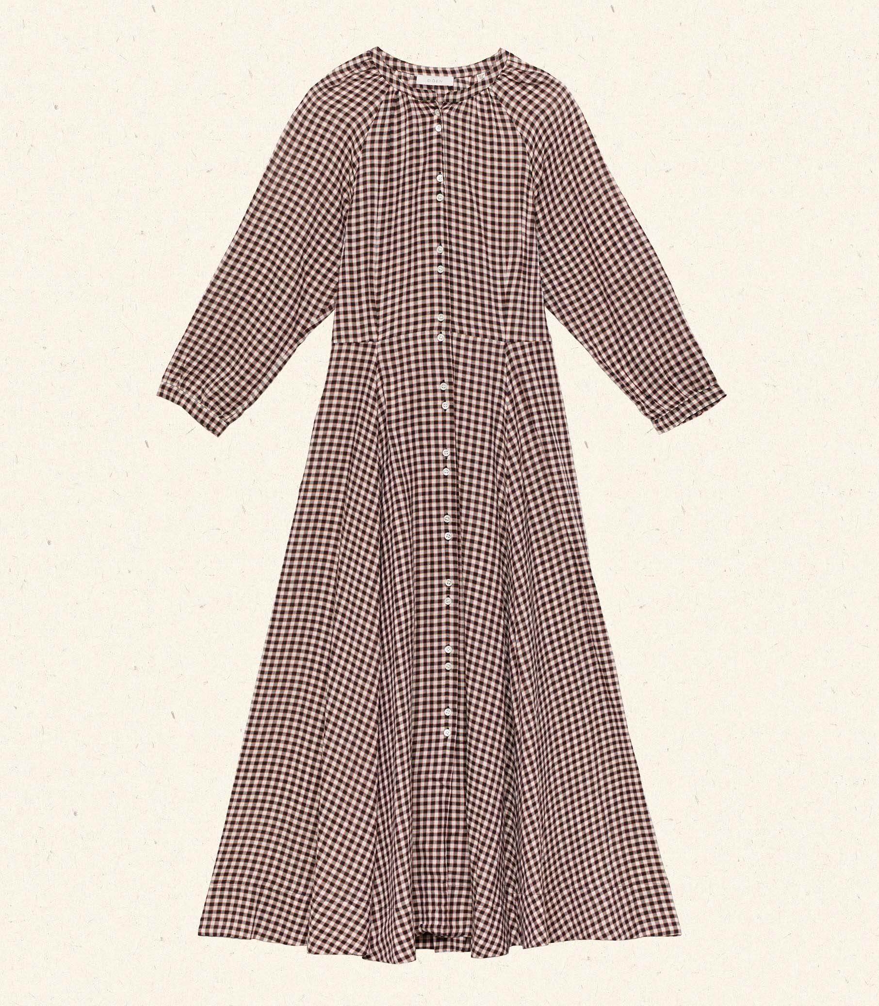 MADELAINE DRESS -- DELPHINE PLAID