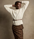 MARLOWE CASHMERE SWEATER -- IVORY