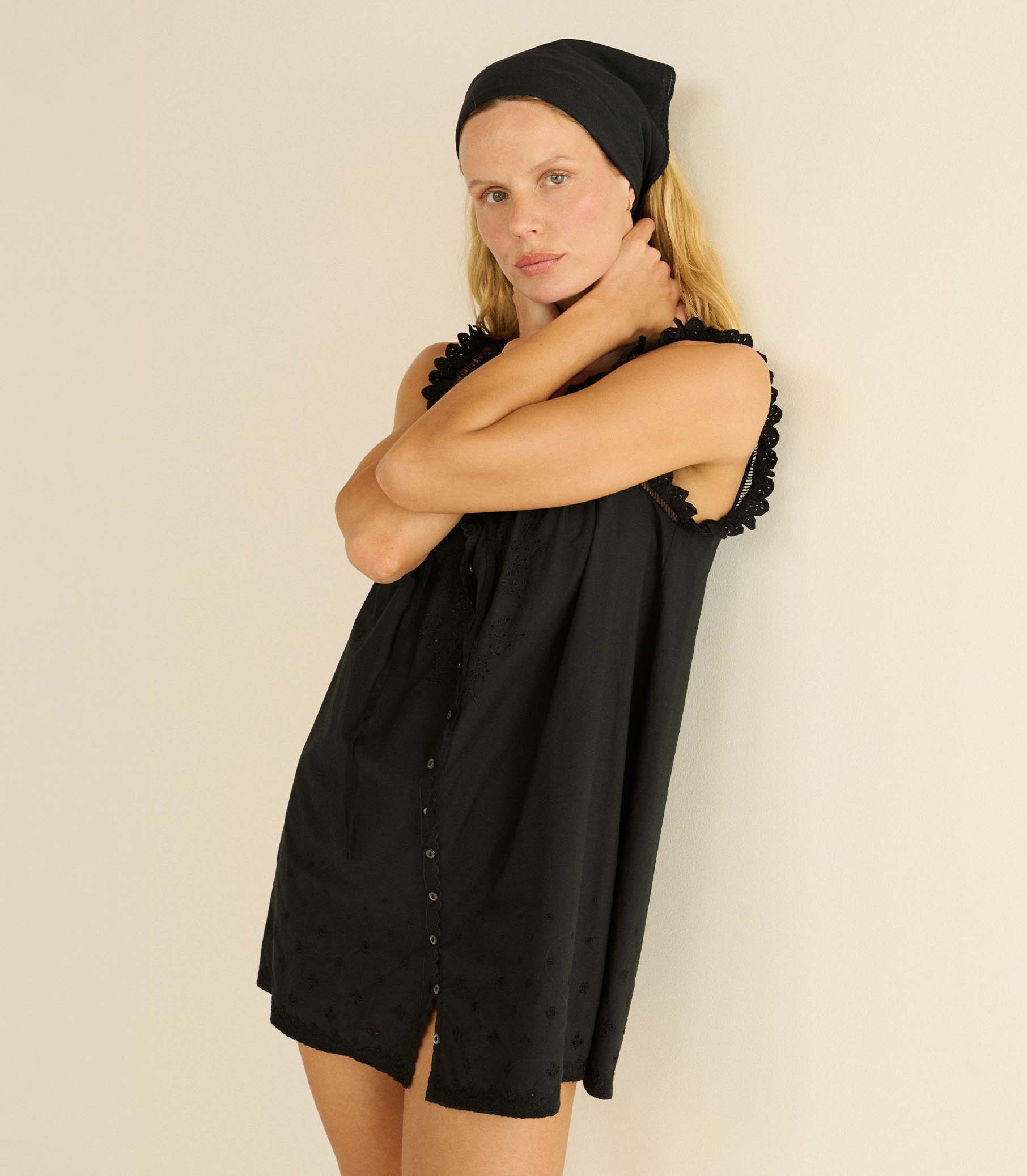NESSIE DRESS -- BLACK