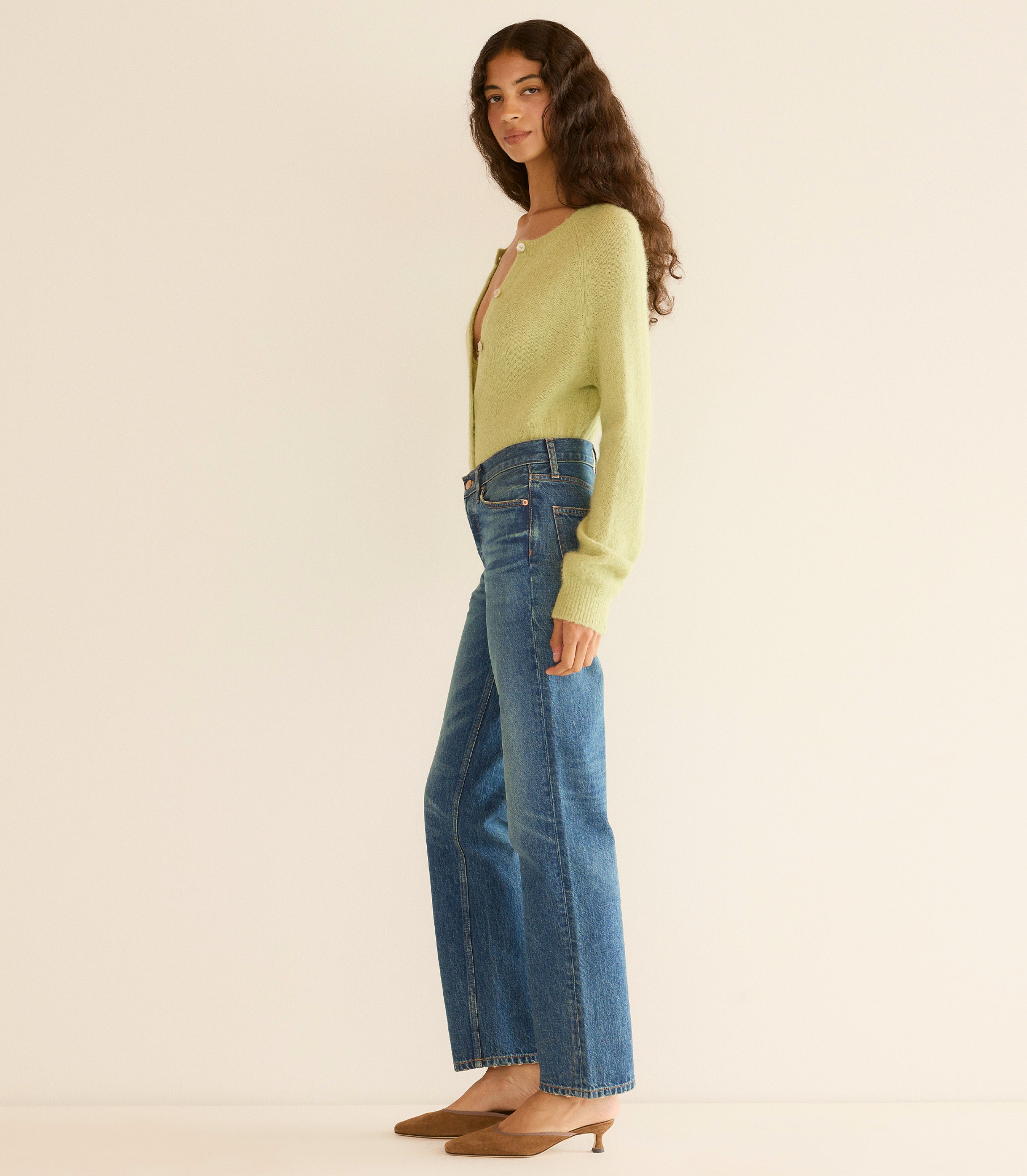 PETRA CARDIGAN -- FERNWOOD GREEN
