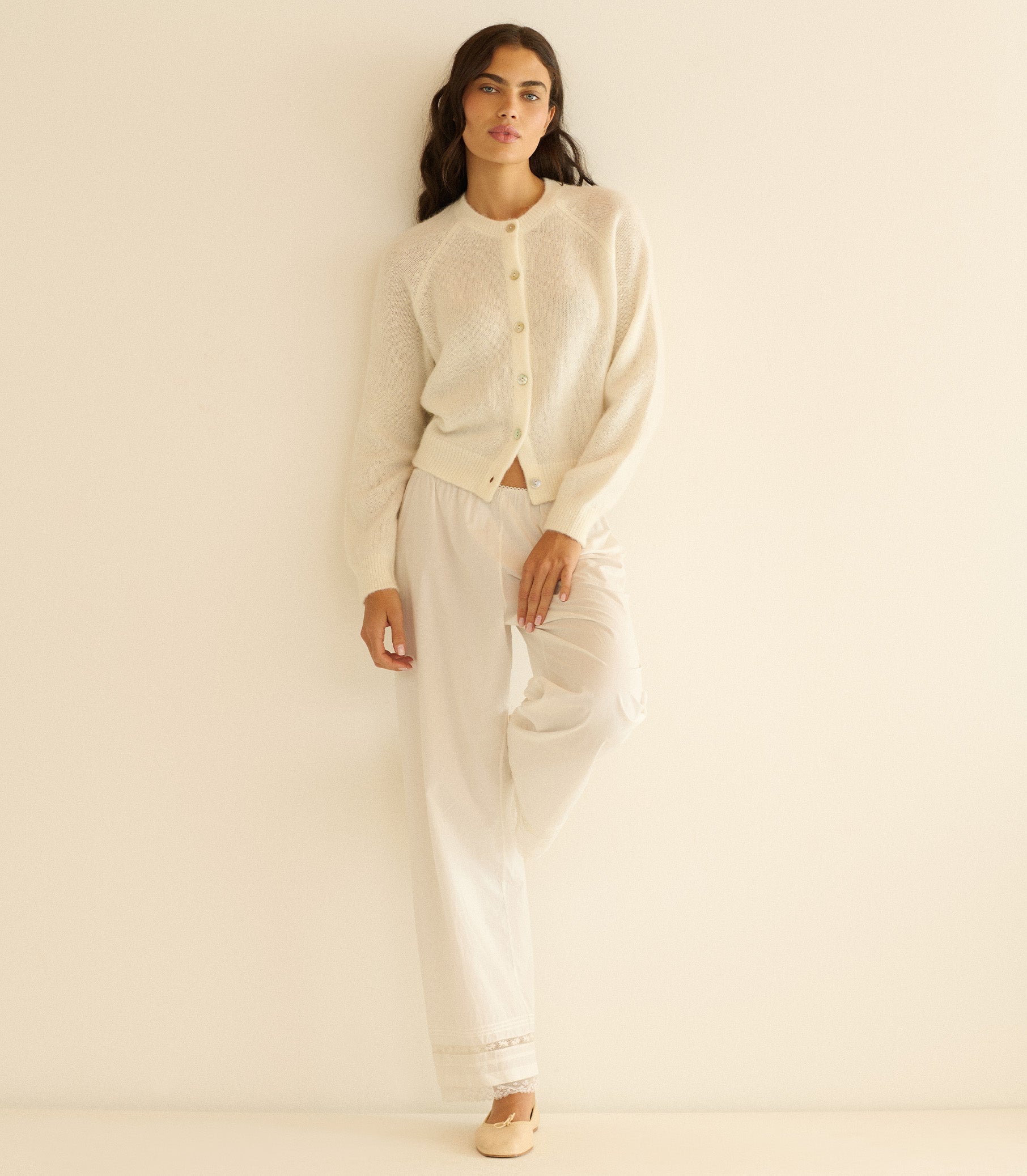 PETRA CARDIGAN -- IVORY