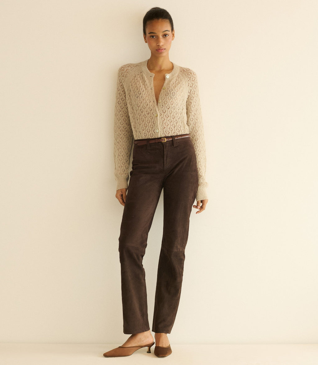 PETRA POINTELLE CARDIGAN -- FEATHERSTONE