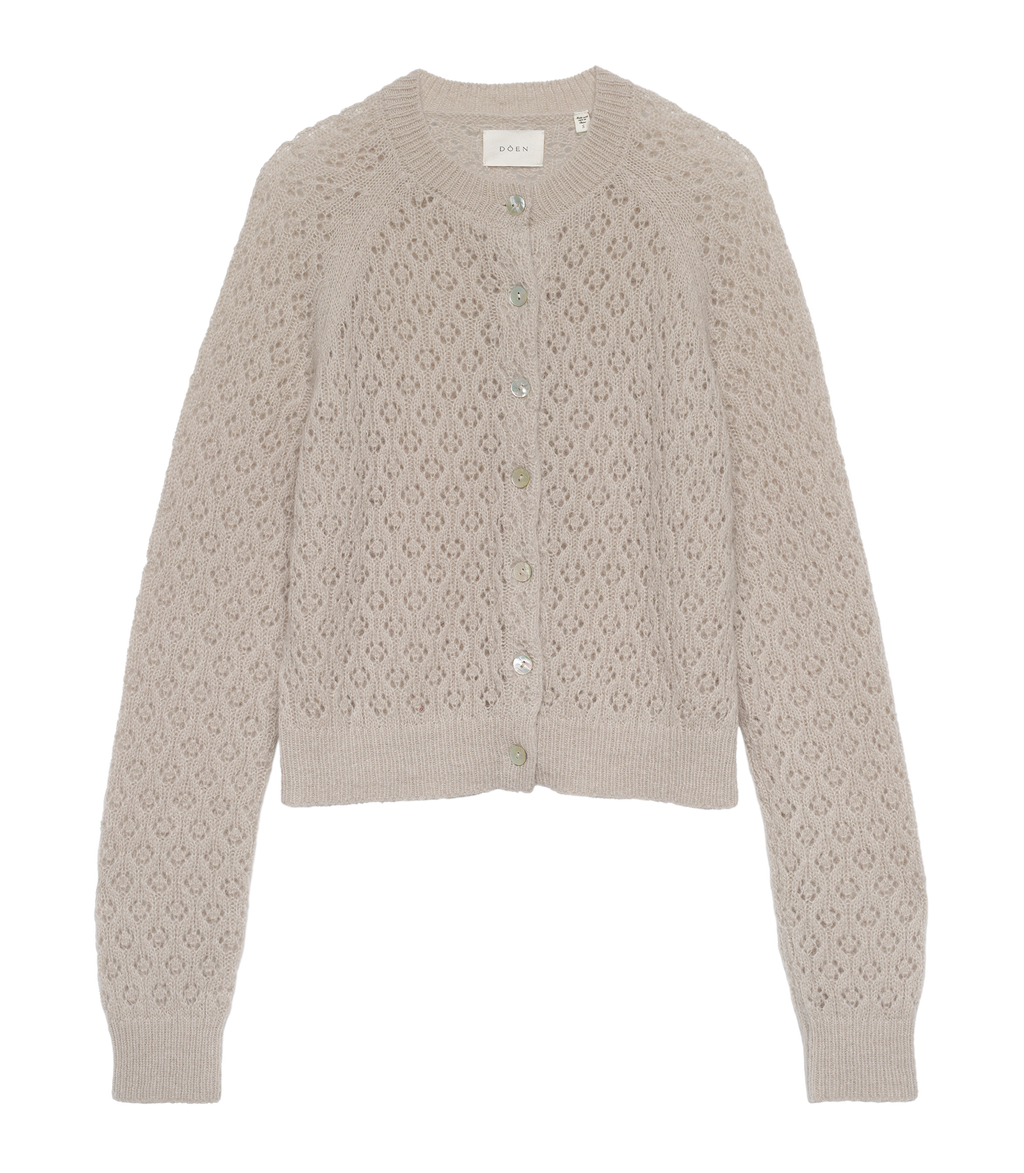 PETRA POINTELLE CARDIGAN -- FEATHERSTONE