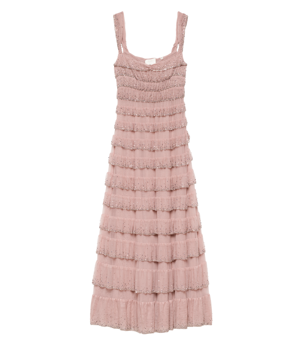 PIERRETTE DRESS -- PALE ROSE
