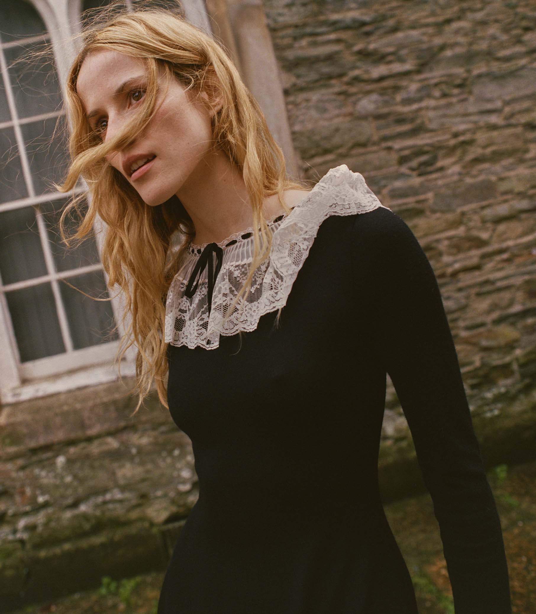 SANDRINE DRESS -- BLACK