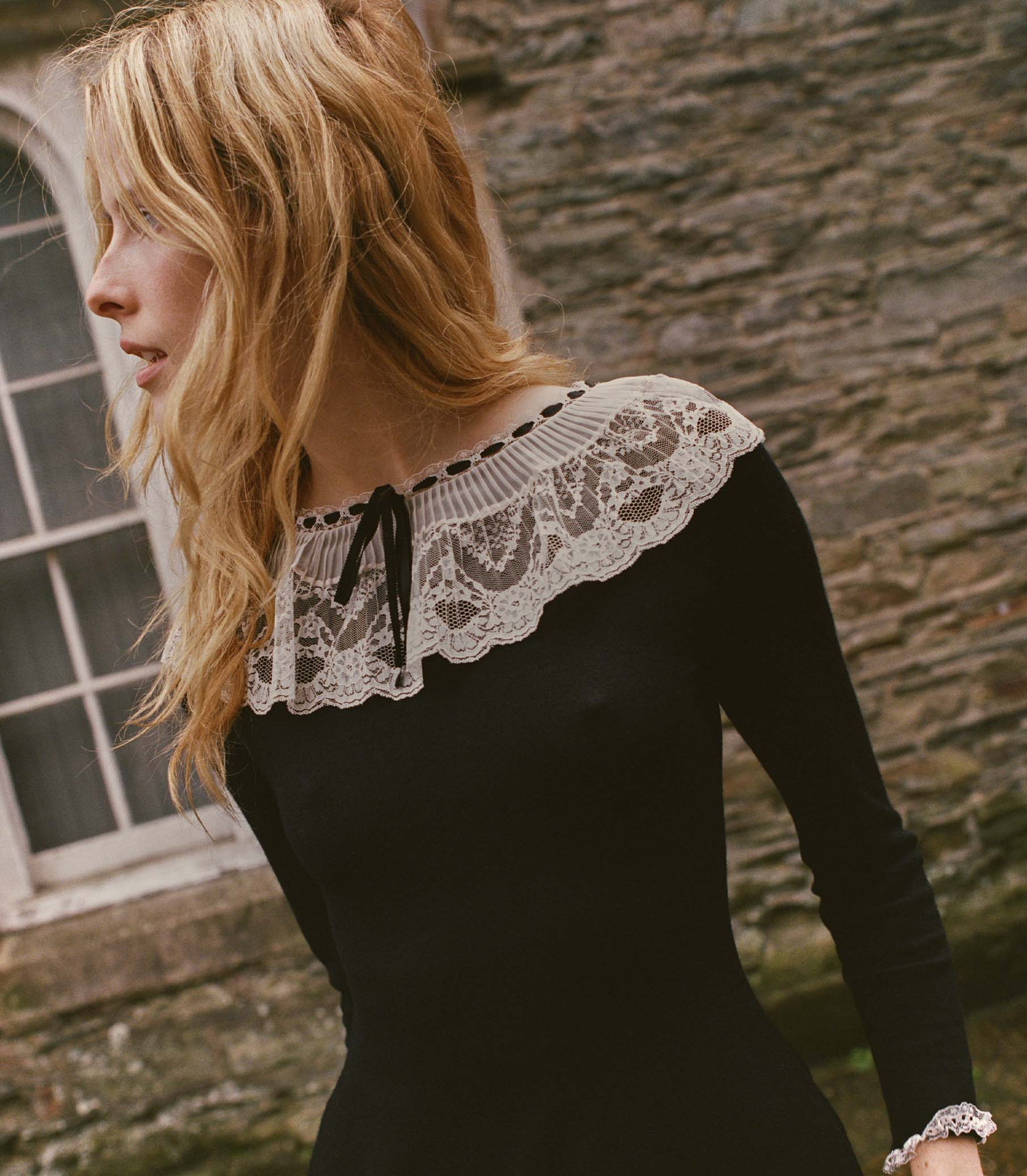 SANDRINE DRESS -- BLACK