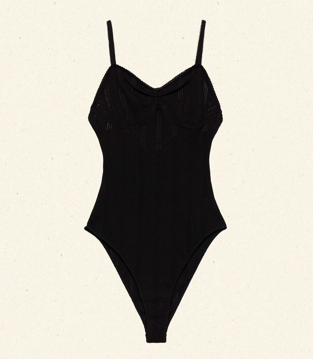 SIGRID BODYSUIT -- BLACK