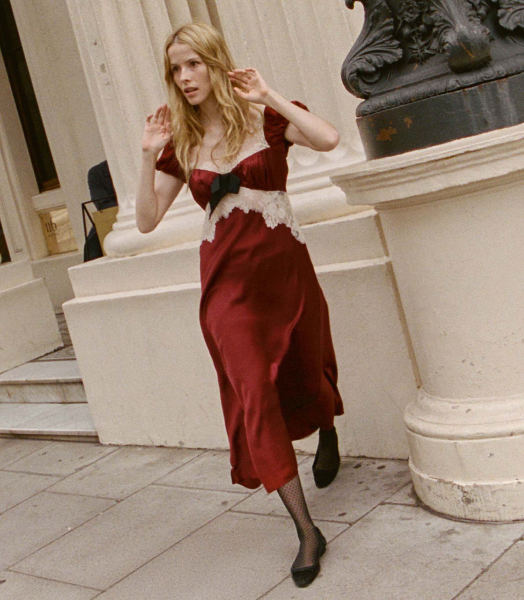 VEDA DRESS -- ELDERBERRY