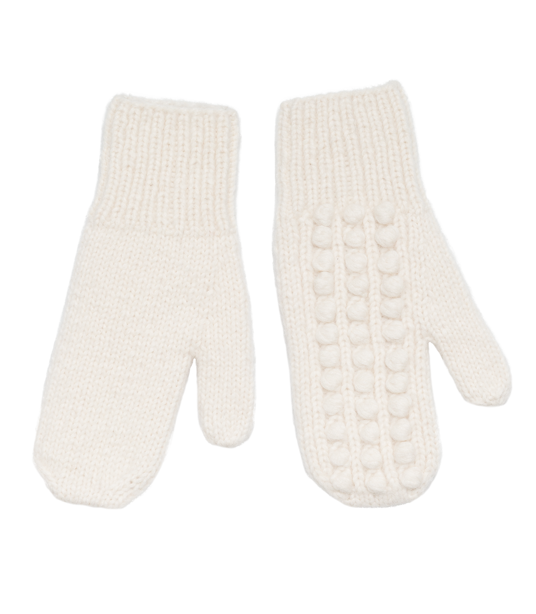 VERBIER MITTENS -- IVORY